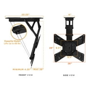 Mount-It! Motorized Ceiling TV Wall Mount | Fits 32-55 TVs | Remote Included