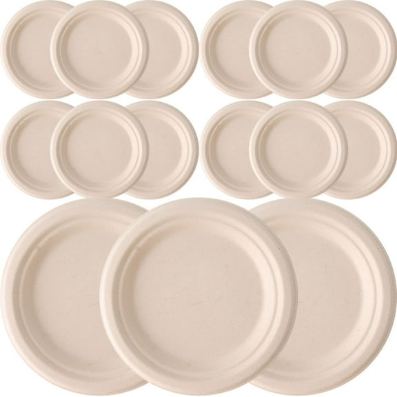 PTOOTP Paper Plates Round 50Pcs 7Inches