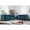 Blue Green, variant on Uspridefurniture Hills Tufted Back 2Pcs Living Room Set,Black Velvet