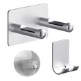 thumbnail image 1 of Hair Dryer Bracket Aluminum Alloy Wall Mount Holder with Plug Bracket for Home Bathroom, 1 of 4