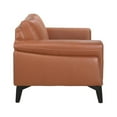 thumbnail image 4 of New Classic Furniture Como Leather Upholstered Loveseat in Terracotta Orange, 4 of 5