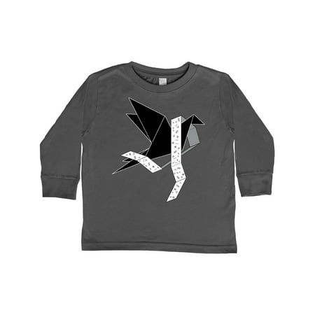

Inktastic Origami Black Bird Math and Statistics Awareness Gift Toddler Boy or Toddler Girl Long Sleeve T-Shirt