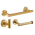 thumbnail image 3 of Juego de accesorios de baño 3 piezas cepildo SUS 304 de acero inoxidable accesorios de hardware de baño Juegos de accesorios de baño de barra dorado cepildo Soledad baño de níquel cepillado, 3 of 6