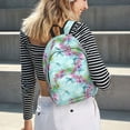 thumbnail image 6 of Naloa Dragonfly Floral Canvas Backpack for Men Women Rucksack Casual Travel Daypack College Tote Satchel Bookbag for Teens-Small, 6 of 7