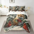 thumbnail image 2 of Homewish Fox Red Sparrow 7-Piece Twin Bedding Sets for Kids Children Teens,Merry Christmas Bedding Comforter Set,Xmas Animal Breathable Sheet Sets,Ultra Soft Home Decor,Reversible, 2 of 8