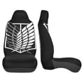 thumbnail image 5 of Attack On Titan Auto Seat Covers 2pcs Car Seat Protectors Non-Slip Vehicle Seat Cushions Stylish Protective Car Seat Covers, 5 of 9