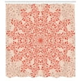 thumbnail image 3 of Ambesonne Mandala Shower Curtain, Rural Meadow Wild Flowers, 69"Wx75"L, Peach Salmon, 3 of 3