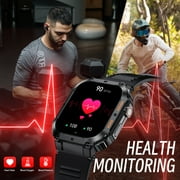 EIGIIS 1.96 Military Smart Watch Outdoor Tactical Sports Watch Fitness Activity Tracker Smartwatch for Men with iPhone Android