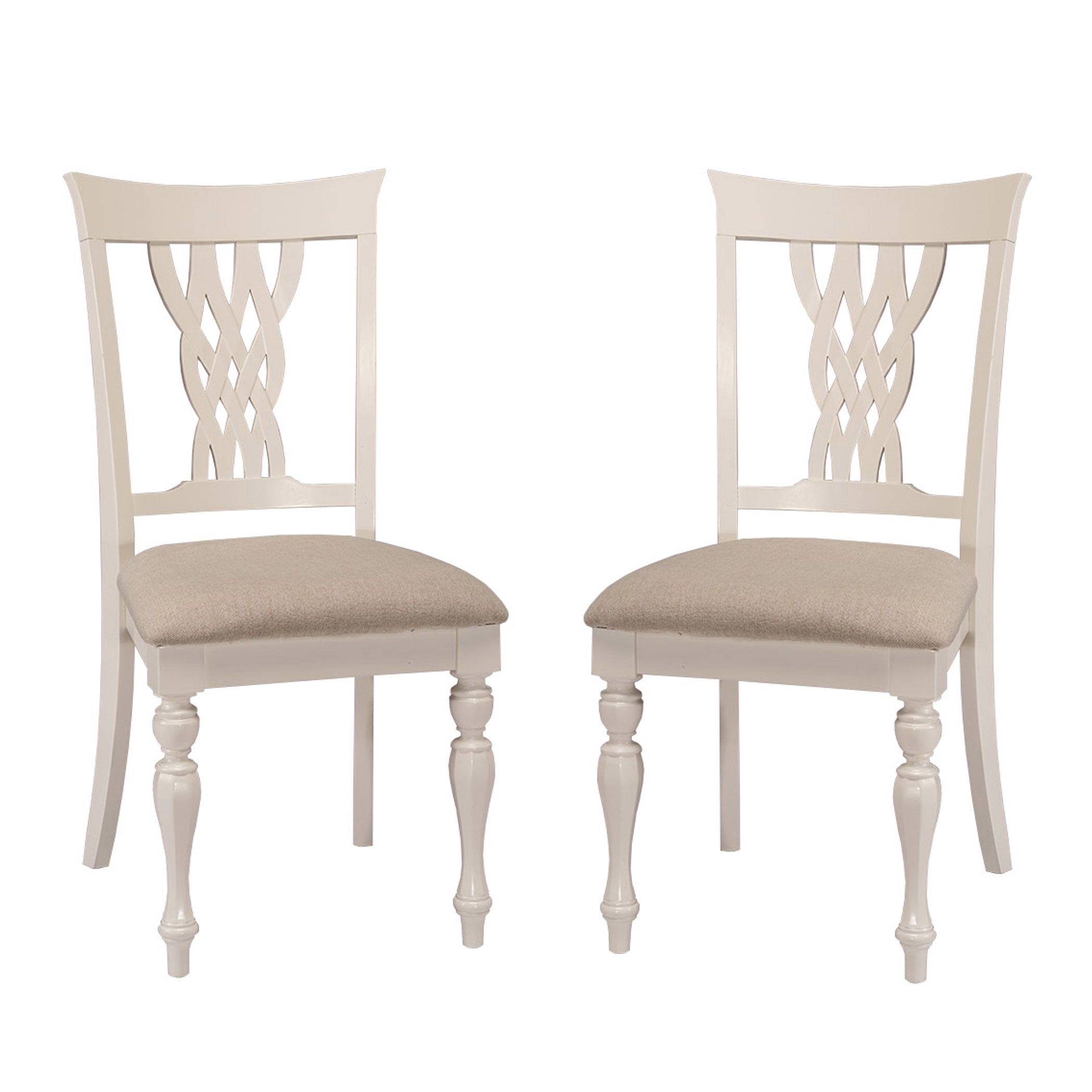 Hillsdsale Embassy Dining Chairs, White, Set of 2