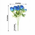 thumbnail image 3 of BalsaCircle 3 Royal Blue Bouquets 13 in Artificial Flowers Silk Rose Bud Floral Bushes Wedding Party Events Decorations, 3 of 8