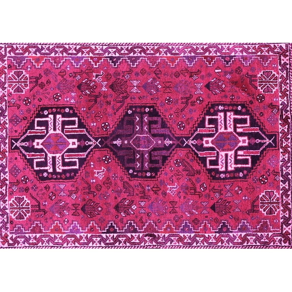 Ahgly Company Indoor Rectangle Persian Pink Traditional Area Rugs, 2' x 3'