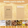 thumbnail image 2 of LEEYNEER 100 Pcs Seed Envelopes 3.54 x 2.36 Inch Brown Kraft Paper Packets Resealable Self Sealing, 2 of 7