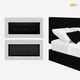 thumbnail image 3 of Cabecera Colgable Cama Matrimonial Negro Onstore, 3 of 9