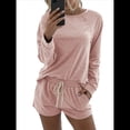 thumbnail image 2 of Conjunto Deportivo de Dos Piezas para Mujer, Traje Informal de Gran Tamaño, Ropa Deportiva, Ropa de Otoño. Rosa M, 2 of 8
