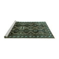 thumbnail image 2 of Ahgly Company Machine Washable Indoor Rectangle Persian Turquoise Blue Traditional Area Rugs, 4' x 6', 2 of 4