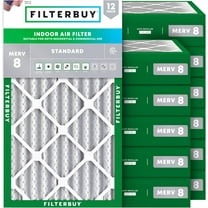 Filterbuy 13x21x4 MERV 8 Dust Defense, Pleated HVAC AC Furnace Air Filters (12-Pack)
