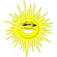 thumbnail image 2 of Sun Wall Decal Mural by Wallmonkeys Vinyl Peel and Stick Graphic for Girls (18 in H x 16 in W), 2 of 4