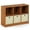 Cherry & Ivory, variant on Pemberly Row Engineered Wood 3x2 Bookcase Storage w/Bins in Light Cherry/Ivory
