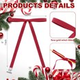 thumbnail image 6 of Christmas Velvet Ribbon Bows Decoration,Red Christmas Ornaments, Ribbon Decor for Xmas Tree, Tree Topper Wreath Bows for Home Decor Indoor Outdoor Decoration, 6 of 7