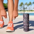 thumbnail image 2 of 20oz Pink Breast Cancer and Love Skinny Tumblers Stainless Steel Tumbler with Lid and Straw,Vacuum Insulated Double Wall Travel Tumbler Cups with Cleaning Brush for Coffee,Tea, 2 of 6