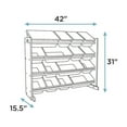 thumbnail image 6 of Humble Crew Discover Supersized Toy Storage Organizer with 16 Plastic Storage Bins, Walnut/Primary, 6 of 6