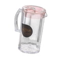 thumbnail image 4 of Luzkey Water Pitcher Fridge Pitcher with Handle Gift Clear 2200ml Cold Kettle Versatile with Lid Ice Tea Kettle for Ice Tea Beverage Pink Round, 4 of 8