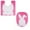 Pink, variant on Binwennn Bathroom Memory Foam Rug Set No Bath Mats for Bathroom Easter White Bunny Rabbit Bathroom Rug Toilet Seat Lid Cover Soft Non Absorbent Shower Washable Home Decorative