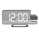 thumbnail image 5 of Reloj despertador de proyección Detección automática de luz 6 niveles de brillo Función de repetición Reloj despertador USB con vibrador, 5 of 14