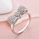 thumbnail image 3 of EeaseMX Anillos de circonita de moda, anillo de cobre blanco con lazo, accesorios de joyería para mujeres y niñas - Talla 9 de EE. UU., 3 of 7