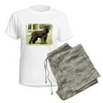thumbnail image 5 of CafePress - Irish Water Spaniel 9R032D 23 Women's Light Pajama - Women's Short Sleeve Print T-Shirt and Pants Light Cotton Pajama Set, 5 of 7