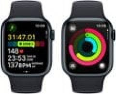 Restored Apple Watch Series 9 45mm GPS + Cellular - Unlocked - Midnight Aluminum Case with Midnight Sport Band - M/L (Refurbished)