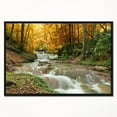 thumbnail image 2 of Designart - Cascade Forestière avec Arbres Jaunes - Impression sur Toile Encadrée Paysage Grand, 2 of 4