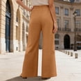 thumbnail image 7 of High Waisted Wide Leg Palazzo Pants for Women Summer Beach Vacation Lounge Trousers with Pockets 2026 Trendy Orange XL, 7 of 7