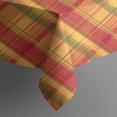 thumbnail image 4 of Fall Red Orange Plaid Checkered Tablecloth,Oil Proof Spill Proof Polyester Table Cover for Rectangle Tables,Foldable Tableclothes Thick Tablecloths for Camping Dining Buffet Parties, 4 of 6