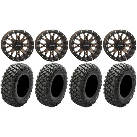 System 3 ST-3 Bronze 15 Wheels 30 Crawler XR Tires Kawasaki Mule Pro FXT