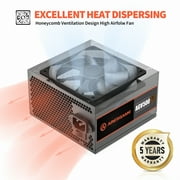 ARESGAME 500W Non-Modular ATX Gaming Power Supply 80lus Bronze Certified PSU (AGV500)