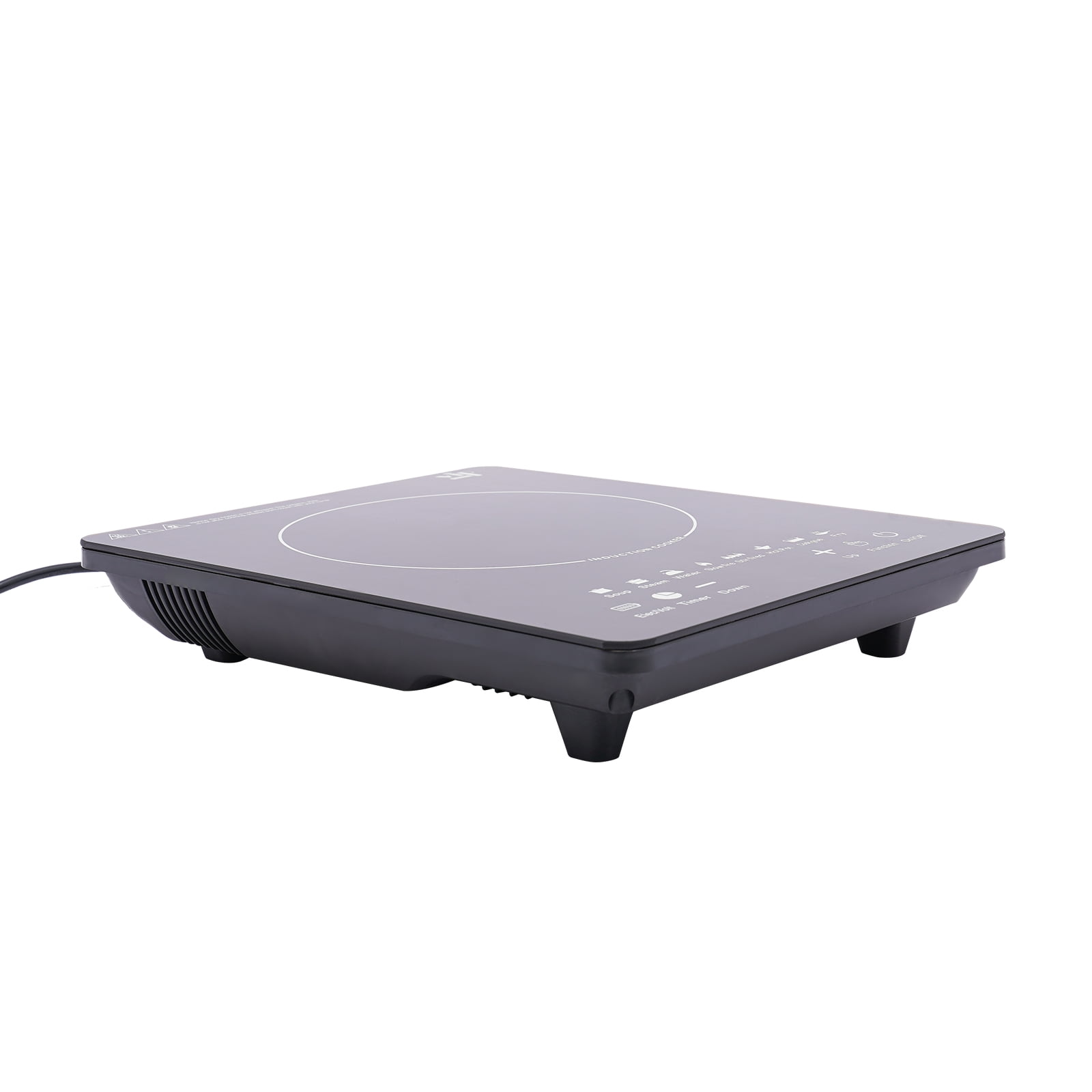 High-Power Electric Induction Cooktop with 8 Power Levels, Touch Control, Timer, Auto Shut-Off, and Versatile Cooking Functions
