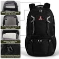 thumbnail image 3 of 50L Hiking Backpack for Men Women, Outdoor Camping Backpacking Backpack, Lightweight Travel Bag, Black - 8013, 3 of 8