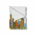 thumbnail image 2 of Colorado Soft Flannel Fleece Blanket, Denver Skyline Big Old Town Mile High City USA Famous Travel and Tourism Concept, Cozy Plush for Indoor and Outdoor Use, 50" x 60", Multicolor, by Ambesonne, 2 of 6