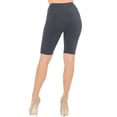 thumbnail image 2 of Buttery Smooth Basic Solid Biker Shorts Charcoal One Size Regular, 2 of 2