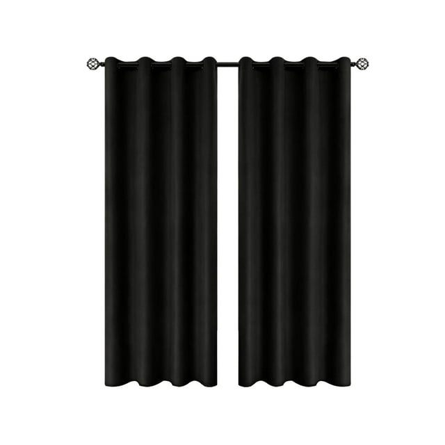 SLYNSHome Rideaux Occultants 100 % pour Chambre, Rideaux de Fenêtre Bloquant Entièrement la Lumière pour Salon, Rideaux Noirs Isolés Thermiquement