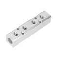 thumbnail image 4 of Pneumatic Manifold Air Distribution Block Splitter for Engineering Projects Aluminum Connector, 4 of 7