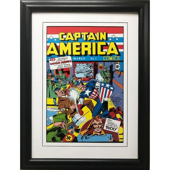 Marvel "Captain America" # 1 Framed Poster Comic Book Art No.1 Generic