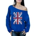thumbnail image 1 of Awkward Styles United Kingdom Flag Union Jack Off The Shoulder Sweatshirt Jack Flag Off The Shoulder Sweatshirt for Ladies England Lovers Sweater for Her Sweater for Girlfriend Patriotic Crewneck, 1 of 4