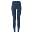 thumbnail image 5 of ClodeEU Women's High Waist Yoga Leggings with Pockets,Stretchy Workout Pants for Running and Daily Wear Dark Blue,Women's Plus S, 5 of 5