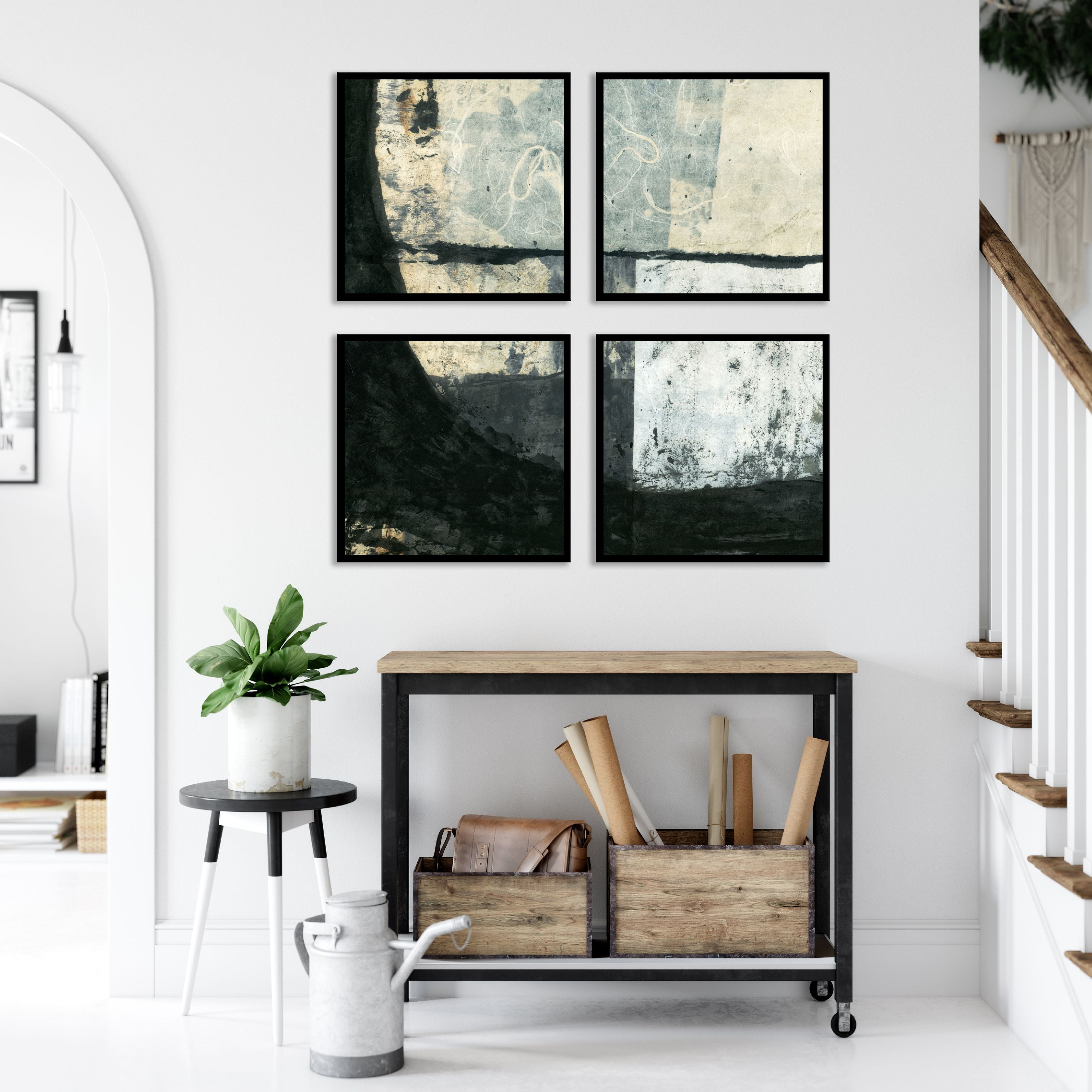ArtWall Elena Ray Black Ink Wall Art