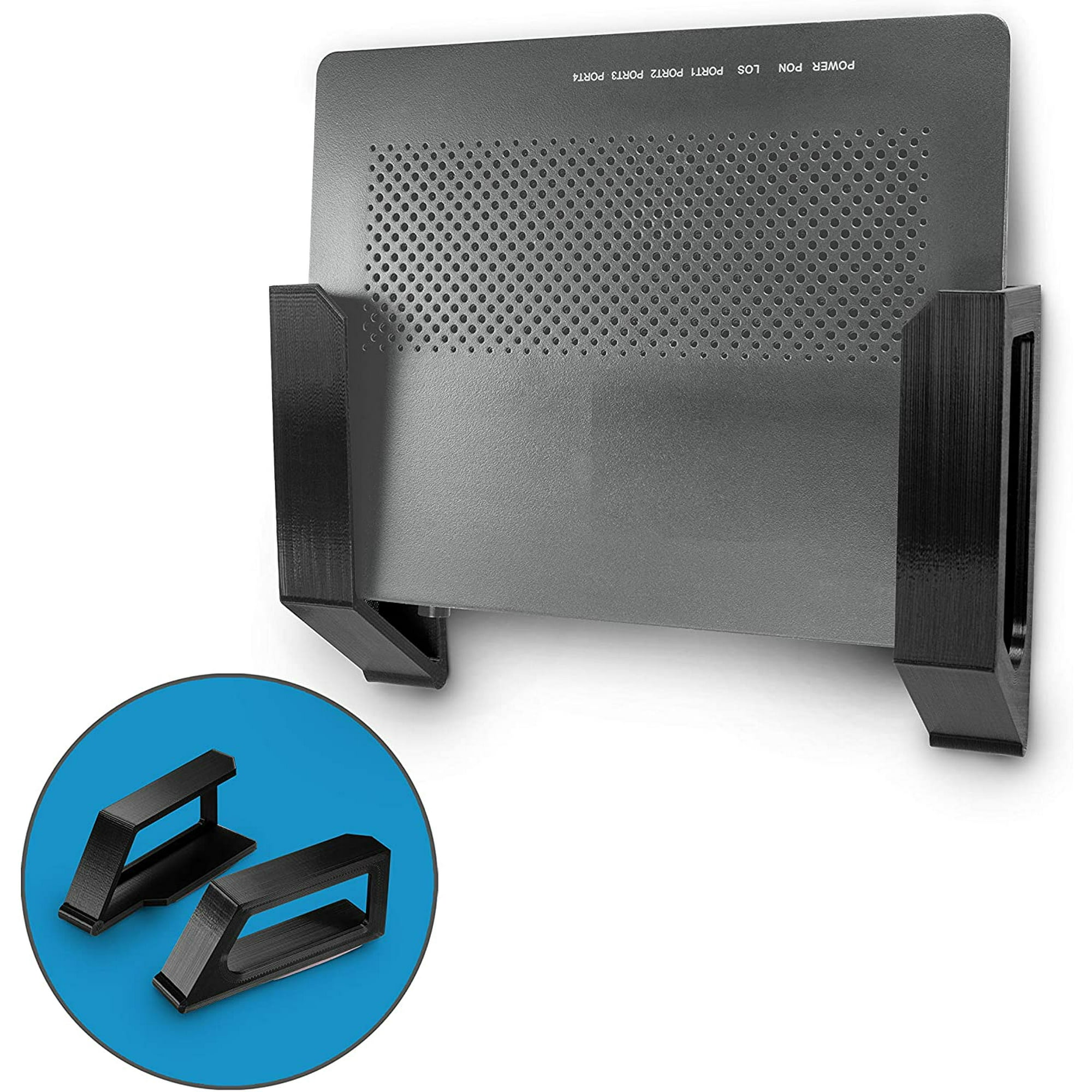 Screwless 1 5 Wide Cable Box Mount Modem Router Mesh Streaming Media Devices More Wall Mount Wall Mount Any Walmart Canada