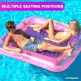 thumbnail image 6 of Swimline Original XL Suntan Tub Outdoor Relaxing Water Lounger, Pink/Purple, 6 of 9