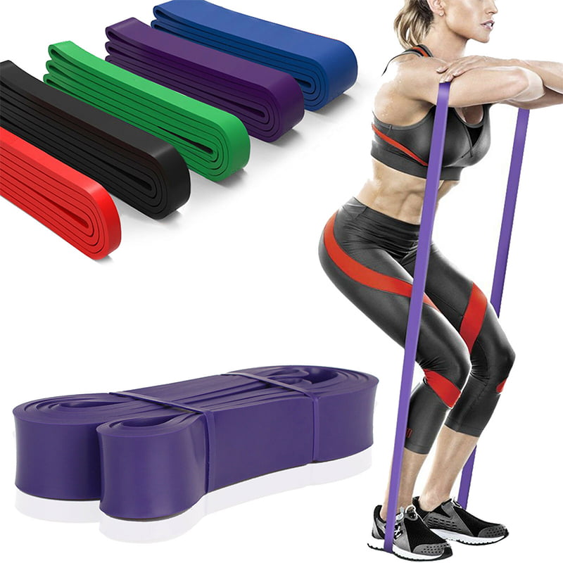 4 Set Resistance Bands Exercise Loop Crossfit Strength Weight Training Fitness