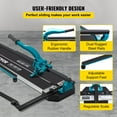 thumbnail image 6 of 40 Inch Manual Tile Cutter with Laser Guide, Single Rail & Dual Brackets for 3/5 Inch Capacity - Precision Tile Cutting Tool (40"), 6 of 6